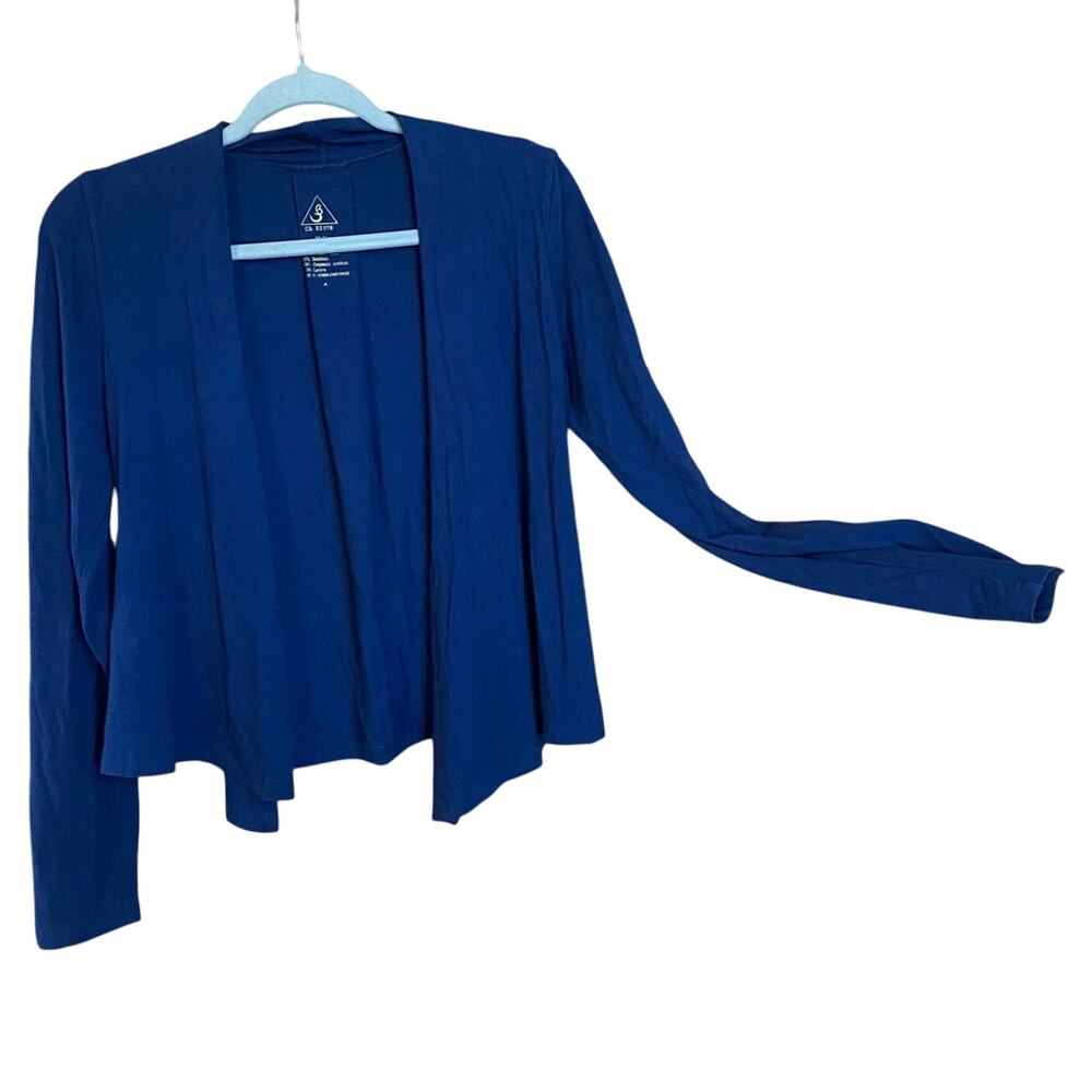 Blue Canoe Bamboo Organic Cotton Cardigan Navy XS shrug sustainable fair trade
